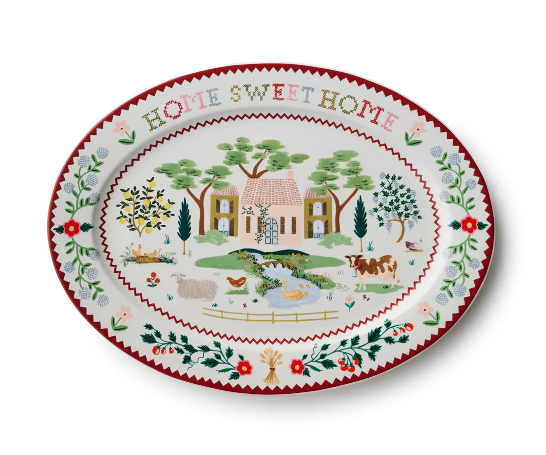 Home Sweet Home Porcelain Serving Platter