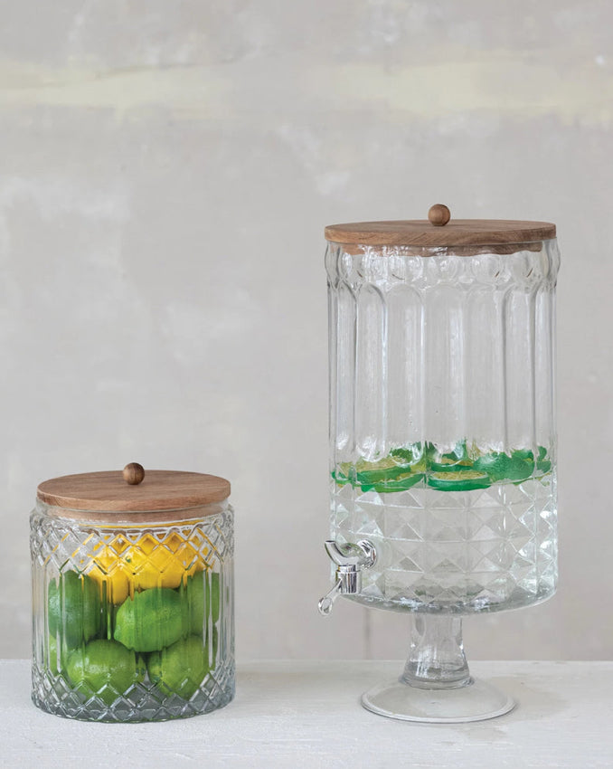 8 Quart Glass Beverage Dispenser - preorder