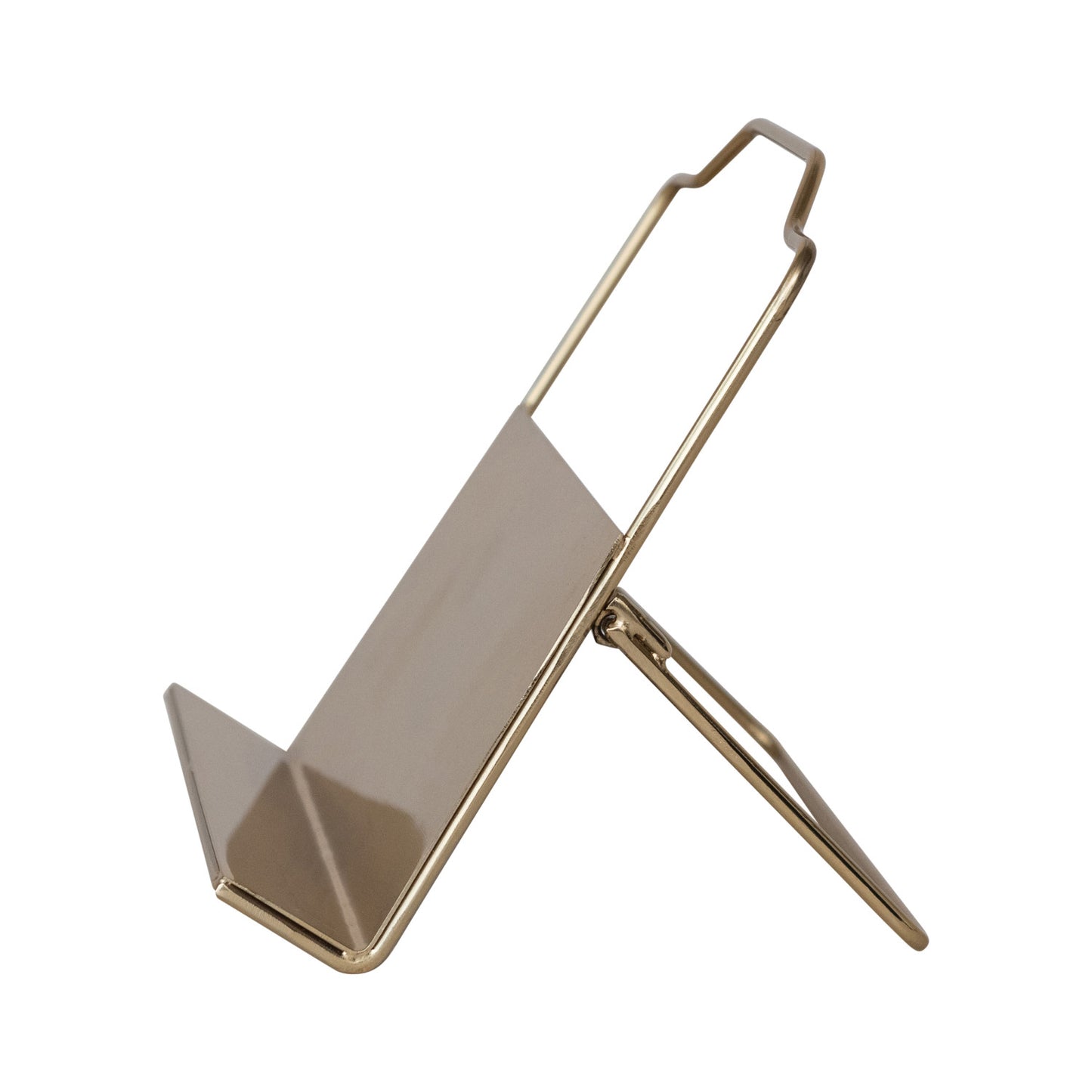 Metal Standing/Foldable Book Holder, Gold Finish