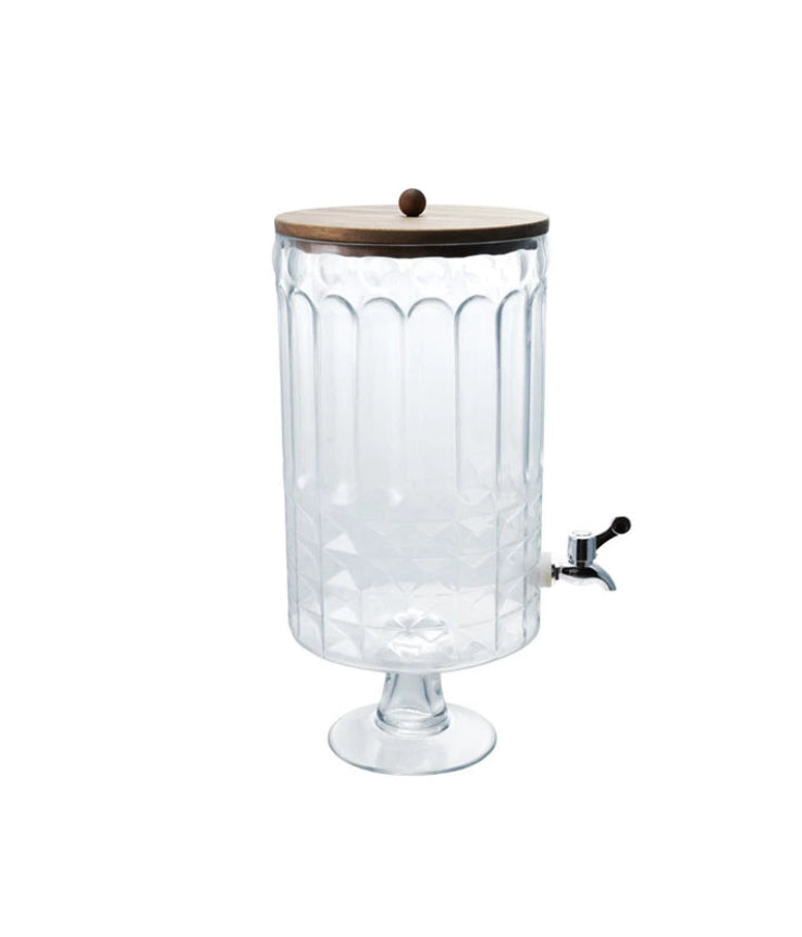 8 Quart Glass Beverage Dispenser - preorder