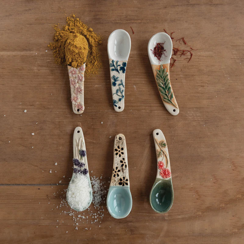 Hand-Painted Spoon w/Handles
