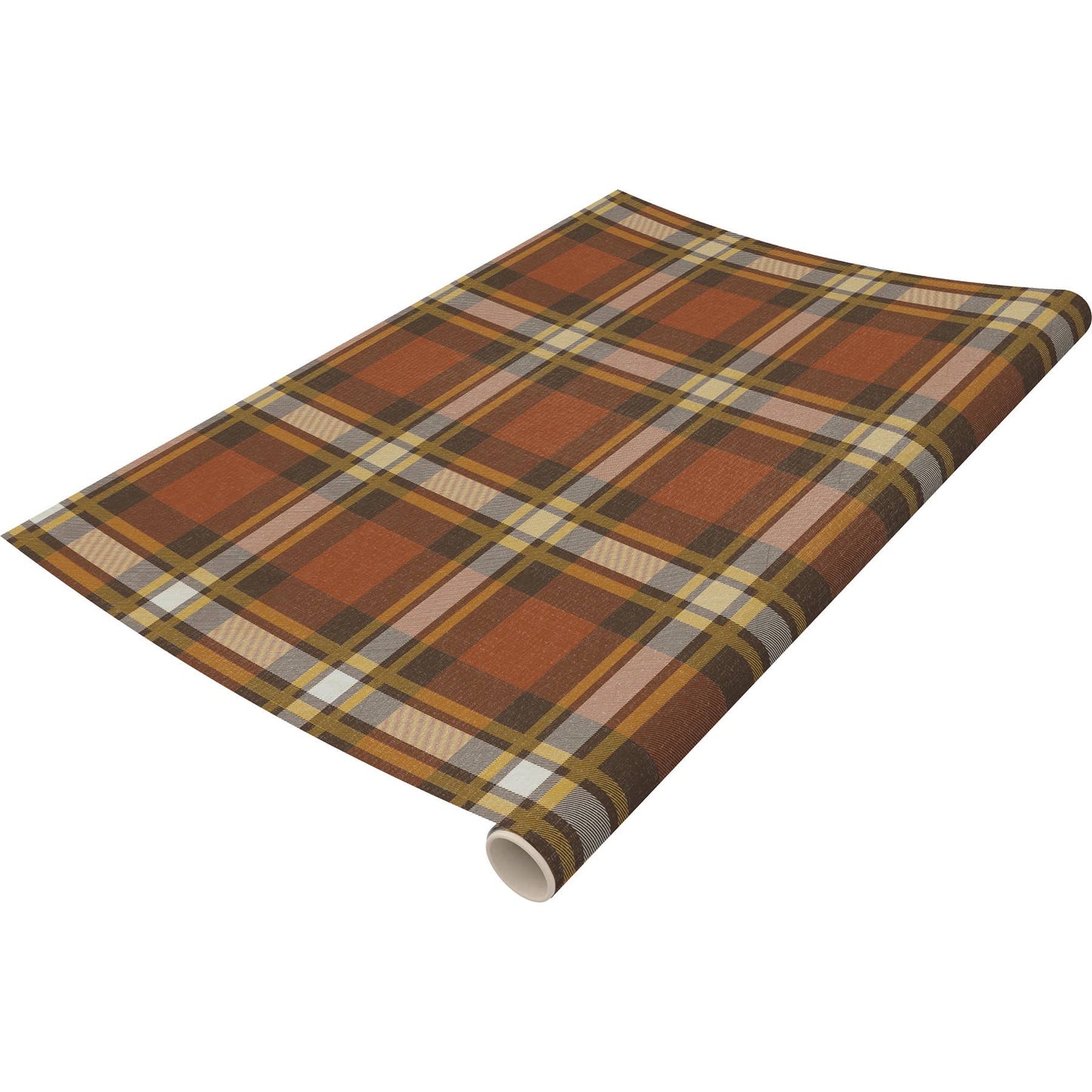 Fall Plaid Paper Table Runner