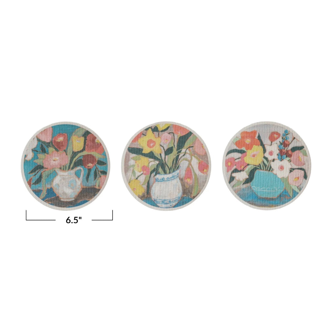 Round Cellulose Sponge Cloths