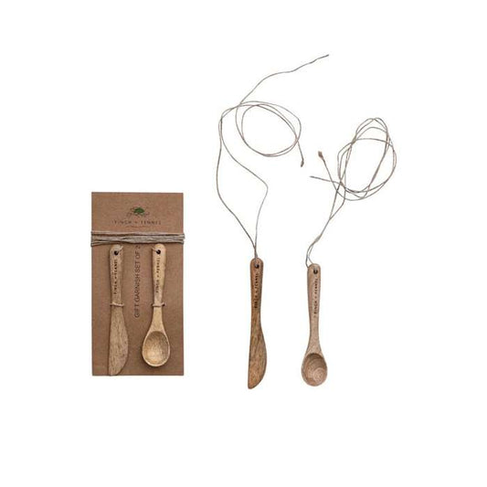 Wooden Spoon & Knife Set