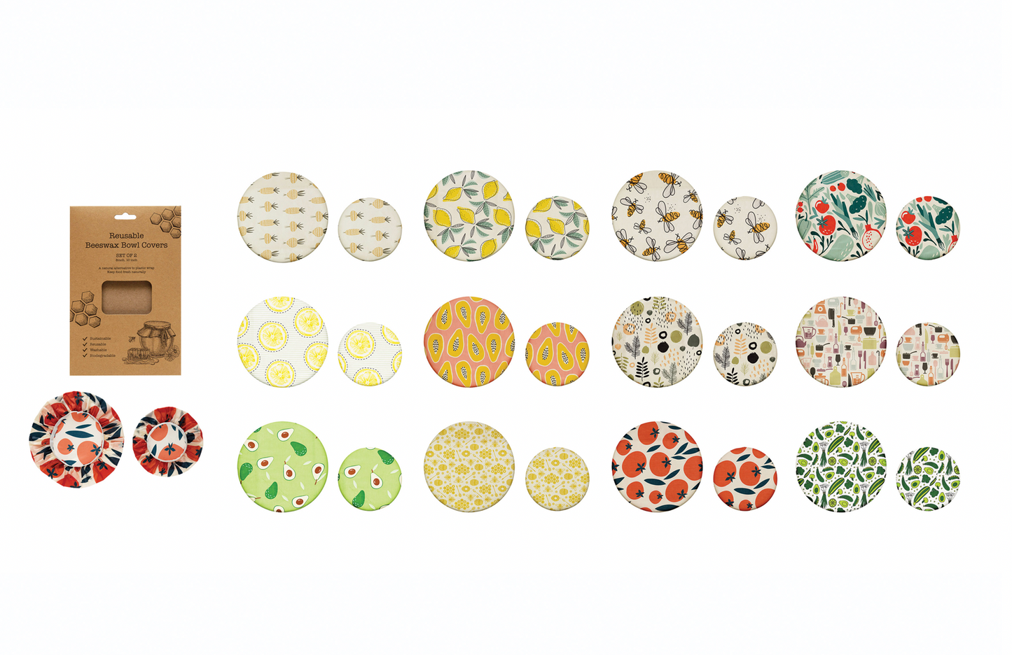 Reusable Beeswax Food Covers
