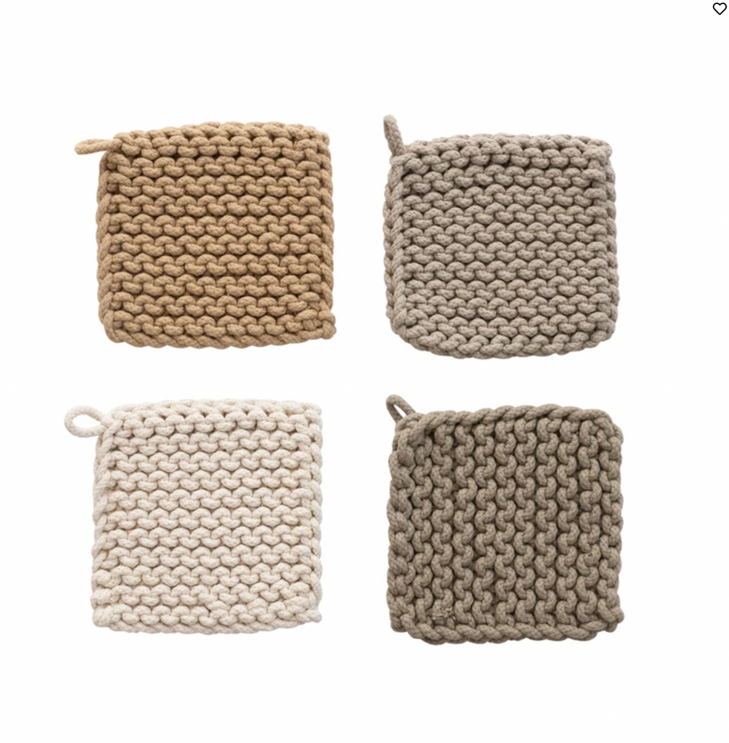 Cotton Crochet Pot Holder