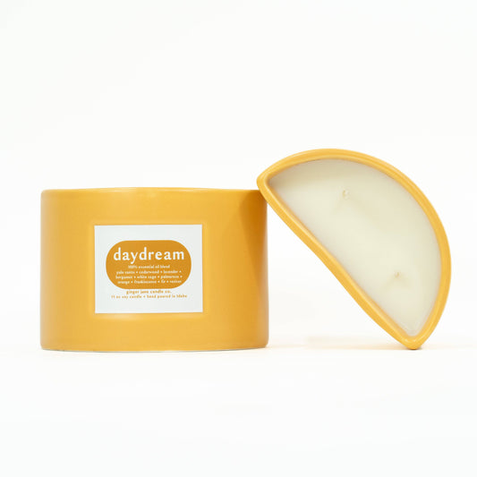 Half moon candle