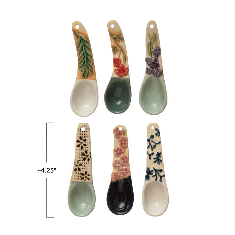 Hand-Painted Spoon w/Handles