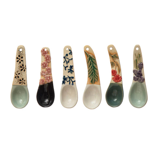 Hand-Painted Spoon w/Handles