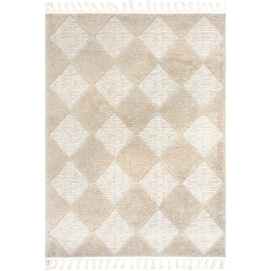 Marissa High/Low Diamond Tassel Area Rug - preorder