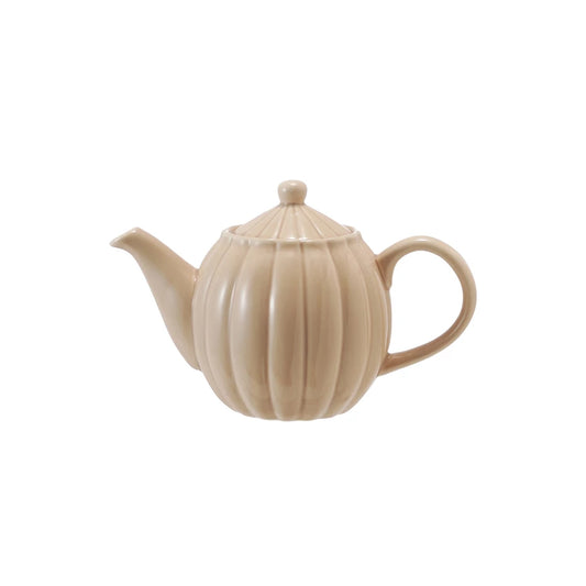Cream Stoneware Teapot - 34oz