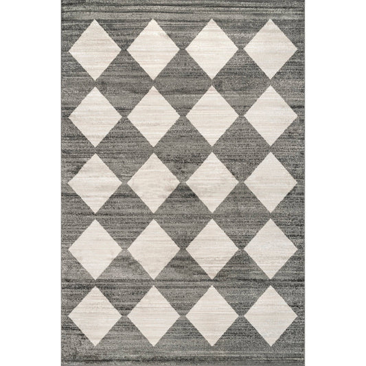 Gianna Contemporary Checkered Tile Area Rug - 5’ x 8’ - Preorder