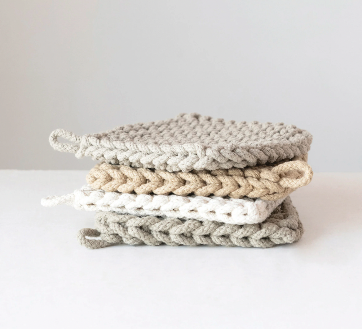 Cotton Crochet Pot Holder