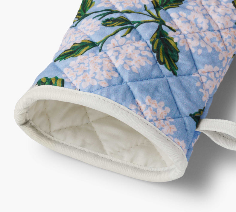 Hydrangea Oven Mitt