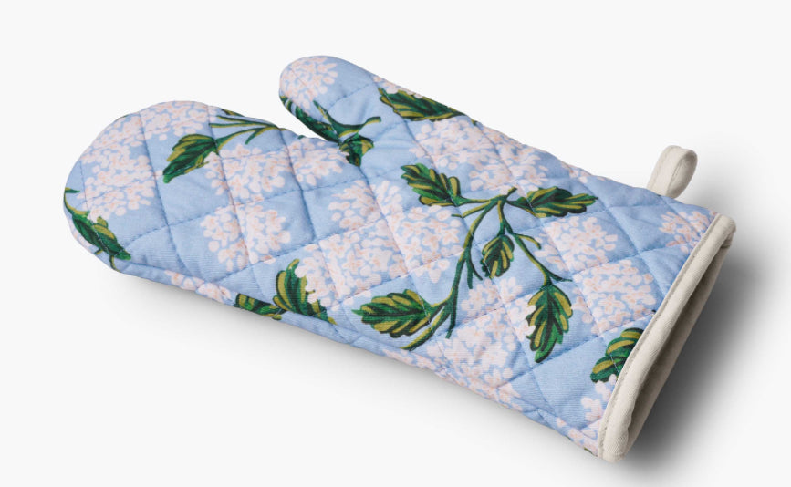 Hydrangea Oven Mitt