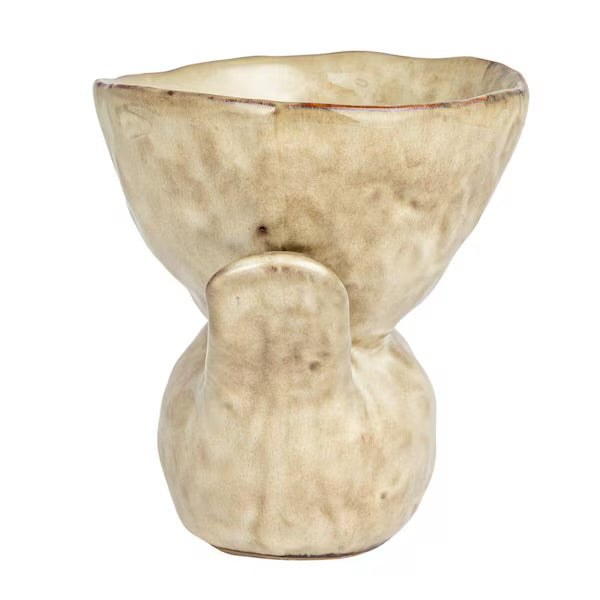 Stoneware Bird w/Bowl