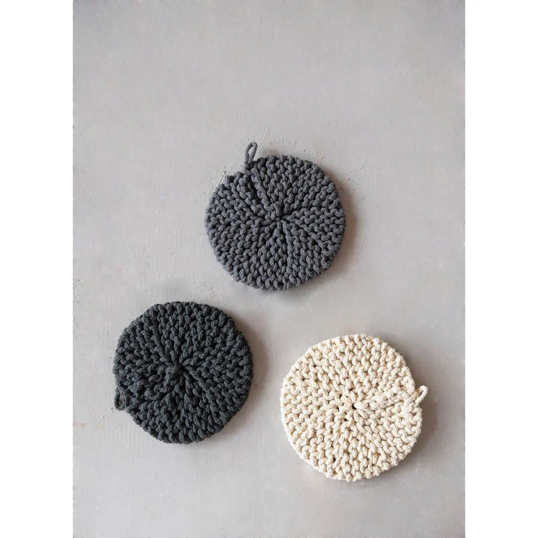 Cotton Crochet Round Pot Holder