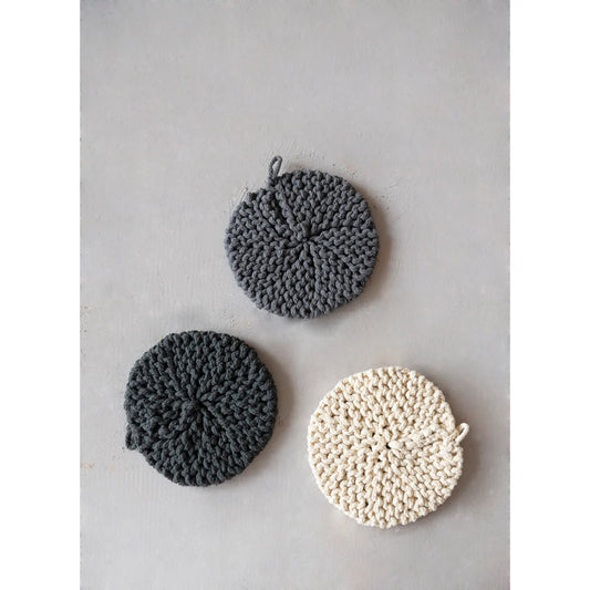 Cotton Crochet Round Pot Holder