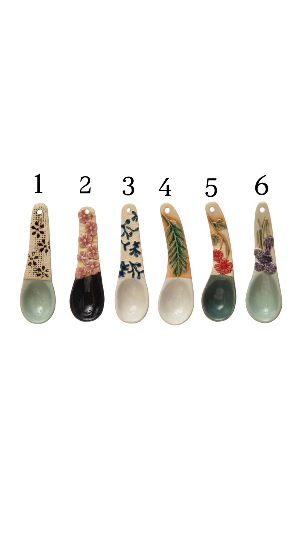 Hand-Painted Spoon w/Handles
