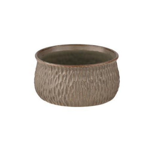Stoneware Bark Pot