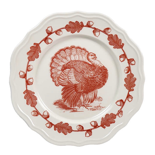 Turkey Scalloped Melamine Plate