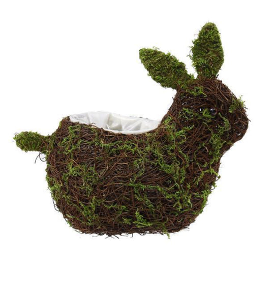 Moss Rabbit Planter