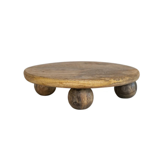 Hand Carved Wooden Pedestal