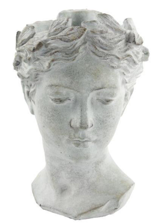 Large Goddess Head Planter