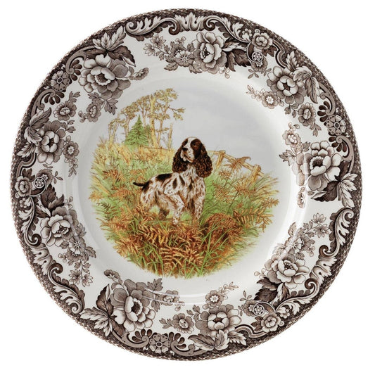 Spode Woodland Dinner Plates 10.5” - English Springer Span
