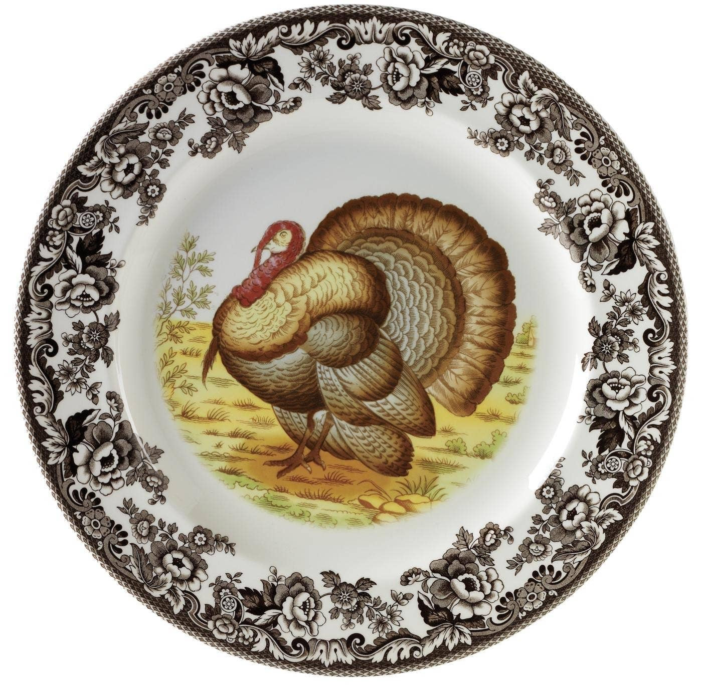 Spode Woodland Dinner Plates 10.5” - Turkey