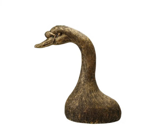 DECORATIVE GOLD GOOSE BUST