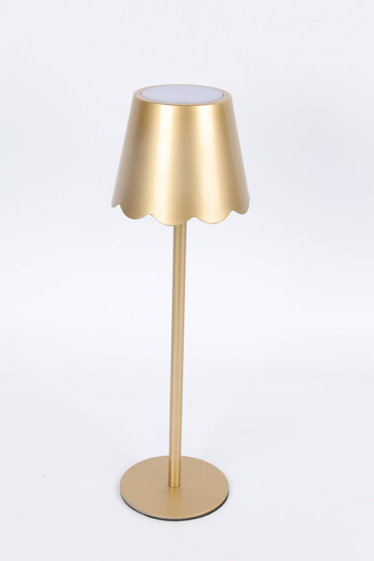 Scalloped Shade LED Rechargeable Lamp