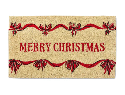Christmas Merry Christmas Bow Mat