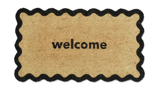 Scalloped “Welcome” Mat