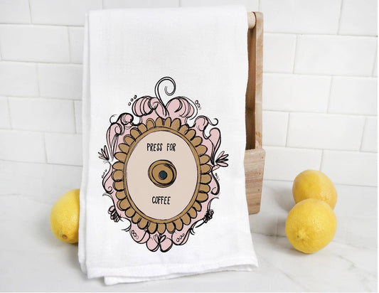 Press For Coffee Hand Towel